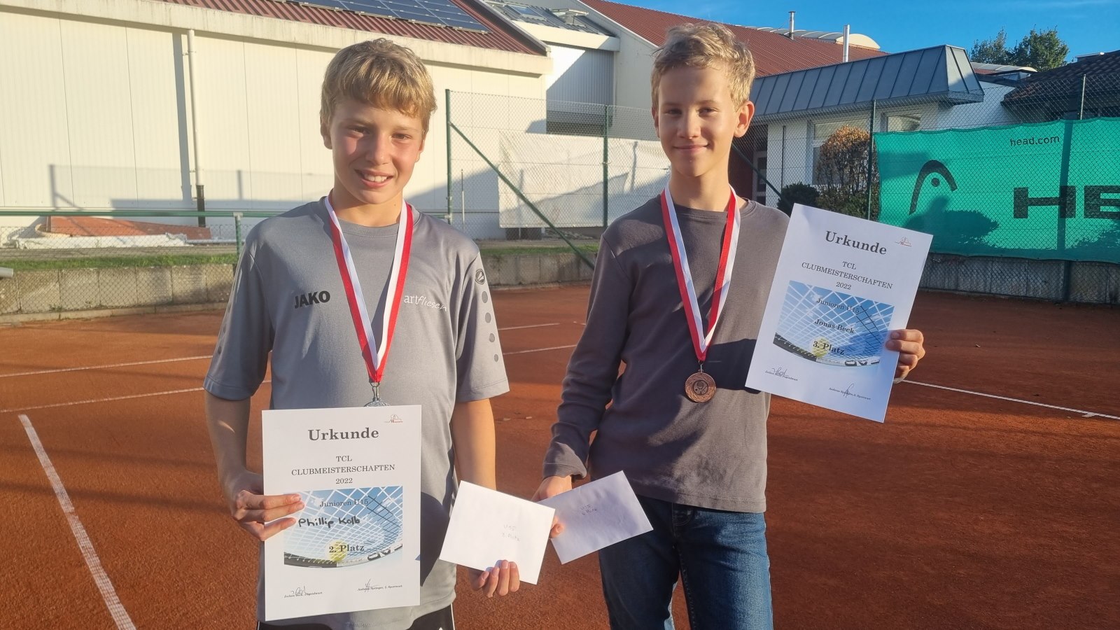 Auch die Jüngsten konnten sich über tolle Platzierungen, Medaillen und Urkunden freuen - Phillip & Jonas