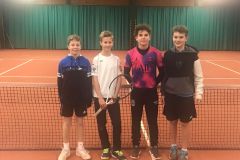 U15-Junioren in Wangen, v.l.: Phillip Kolb, Jonas Beck, Joshua Knaus, Luca Landmann