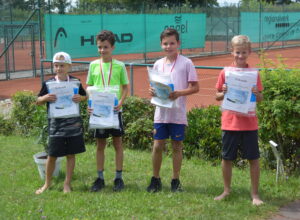 U12 Junioren: Matheo Florian, Felix Boes, Joshua Knaus, Jonas Beck