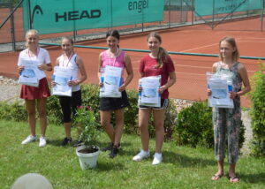 U18 Juniorinnen: Katharina Engelhardt, Rosa Lombardo, Lea Boes, Marina Buck, Marie Deprez