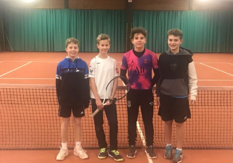 U15-Junioren in Wangen, v.l.: Phillip Kolb, Jonas Beck, Joshua Knaus, Luca Landmann