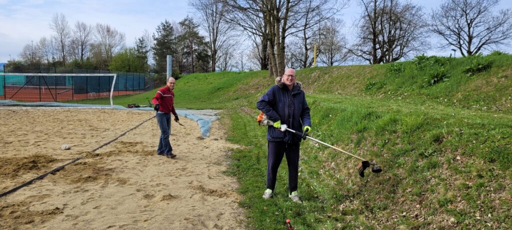 Platzaufbau 2023 Beachtennis